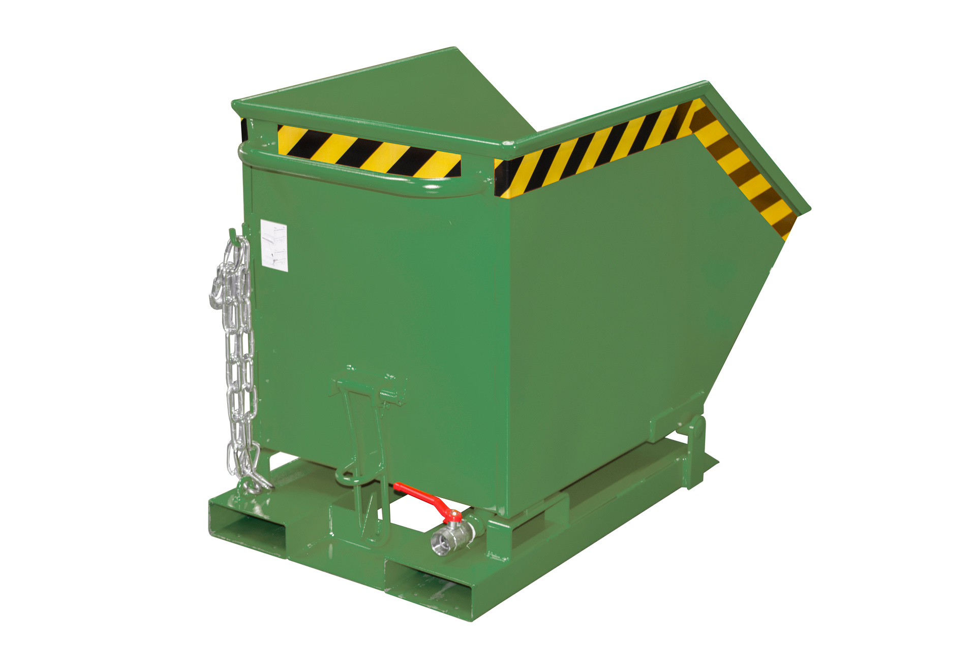 Späne-Kippmulde Typ SKK RAL 6011 Resedagrün